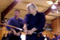 Dr. Jaideep Mukherjee at a Sanshinkai Iaido Summer Camp